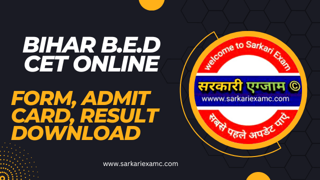 Bihar BEd Admission Bihar 2 Year BED Admissions Test 2023 Online Form